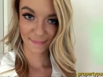 Young property manager beauty fucks her big dick coworker