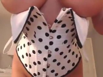 Hot blonde with big tits on webcam