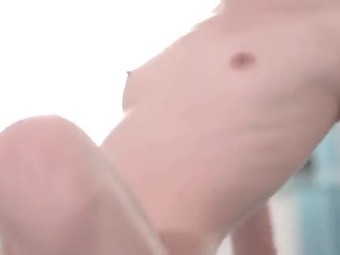 Hot facial for tiny tit amateur