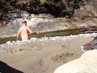 Spring break skinny dipping