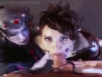 Overwatch Widowmaker Tracer blowjob