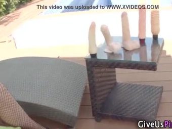 Babe toys outdoors solo
