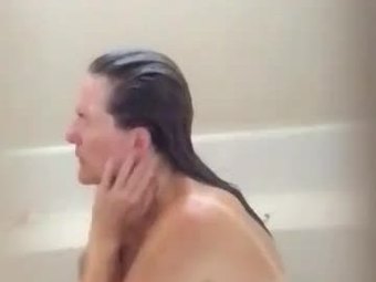 Sexy wife voyeured in bathtub