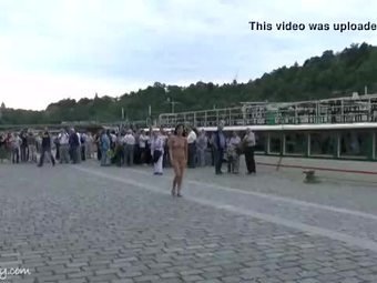 Crazy horny chicks naked on public streets