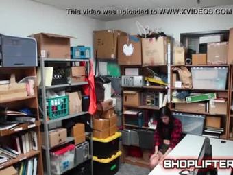 Interrogating Busted Stupid Shoplifting Teen