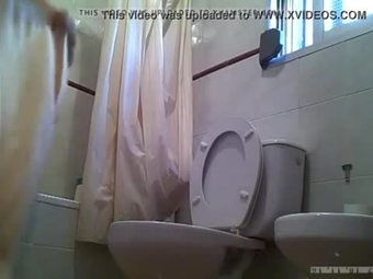 Bathroom spy mom